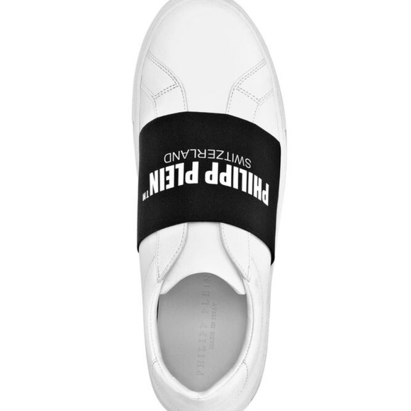 PHILIPP PLEIN Men Leather Low Top Sneaker White Size 45 - Picture 4 of 4